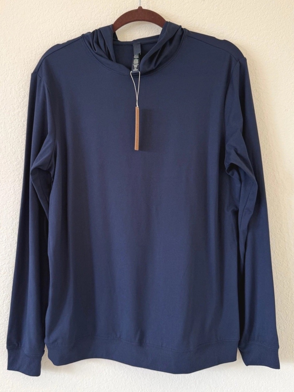 Skims outdoor jersey hoodie color midnight blue size large NWT